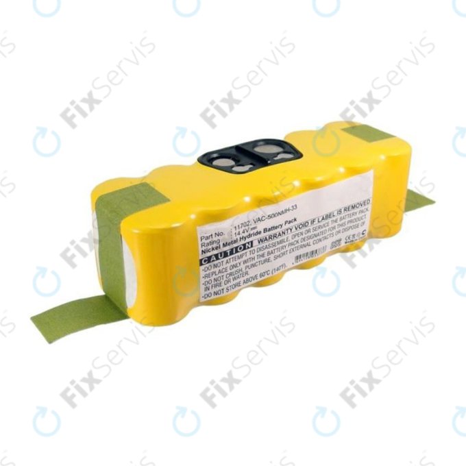 iRobot Roomba 500, 600, 700, 800, 900-series, R3, Scooba 450, Vileda 137173 - Batéria 11702, GD-Roomba-500, VAC-500NMH-33 Ni-MH 14.4V 3500mAh