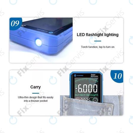 Sunshine DT-21N - Dotykový Multimeter