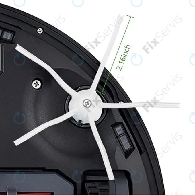 Sada náhradných dielov pre Xiaomi Roborock Q7+, Q7 Max, Q7 Max+ (1x Hlavná kefa, 2x Filter, 2x Bočná kefa - Biela)