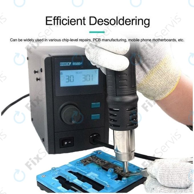 Quick 858D+ - Teplovzdušná Spájkovacia Stanica