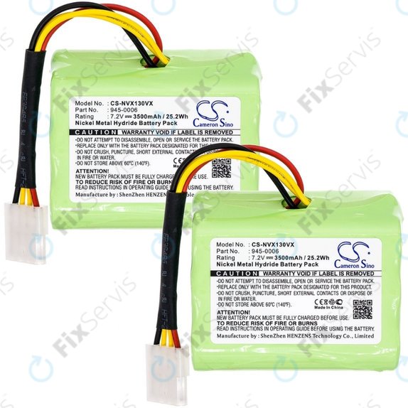 Vorwerk Kobold VX100 - Sada Batérií 945-0006 Ni-MH 7.2V 3500mAh HQ