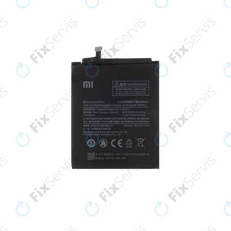 Xiaomi Redmi Note 5A, Redmi S2 (Redmi Y2) - Batéria BN31 3080mAh - 46BN31G05014 Genuine Service Pack