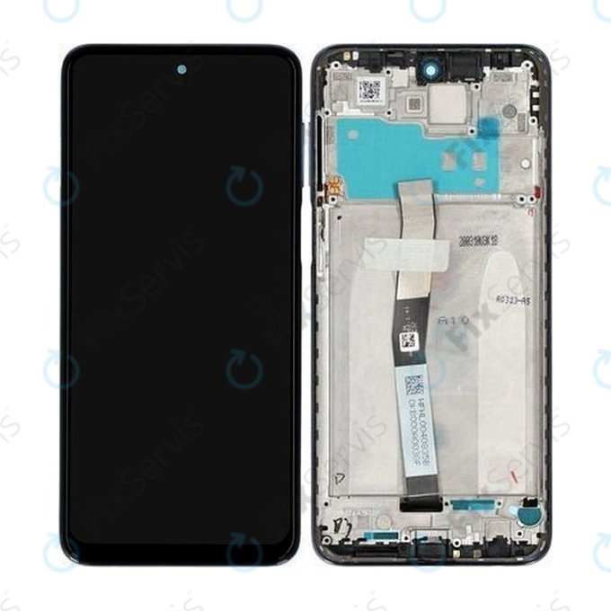 Xiaomi Redmi Note 9 Pro - LCD Displej + Dotykové Sklo + Rám (Glacier White) - 560002J6B200 Genuine Service Pack