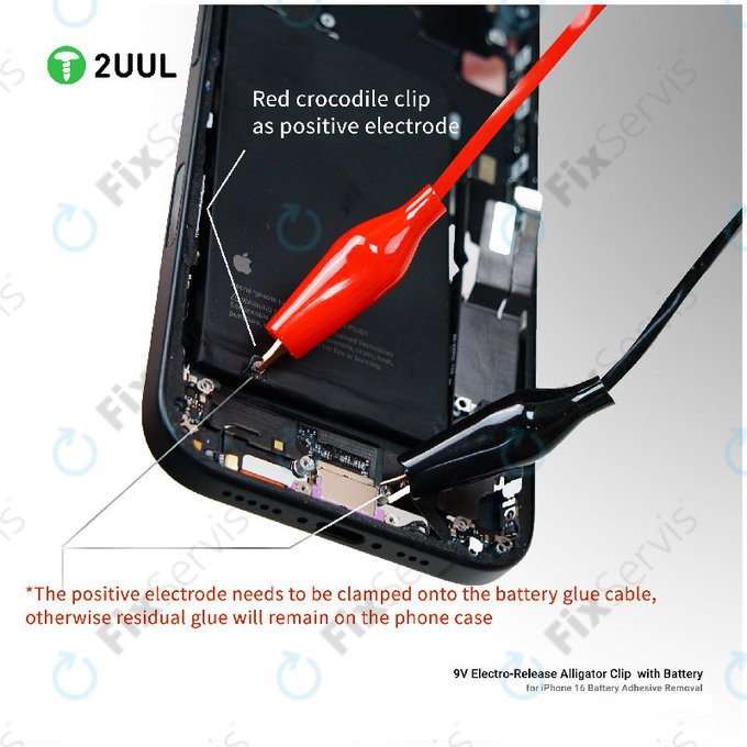 Aktivátor batérií s 9V napájaním (krokosvorka), 2UUL BT04