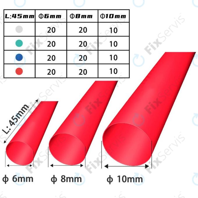 2UUL - Sada Zmršťovacích Bužírok (200ks)