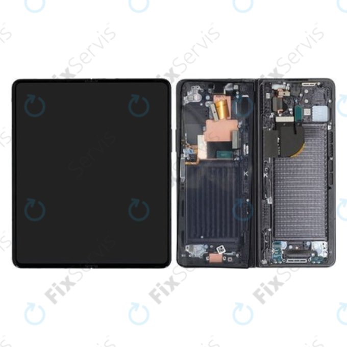 Samsung Galaxy Z Fold 5 F946B - LCD Displej + Dotykové Sklo + Rám (Phantom Black) - GH82-31842A Genuine Service Pack
