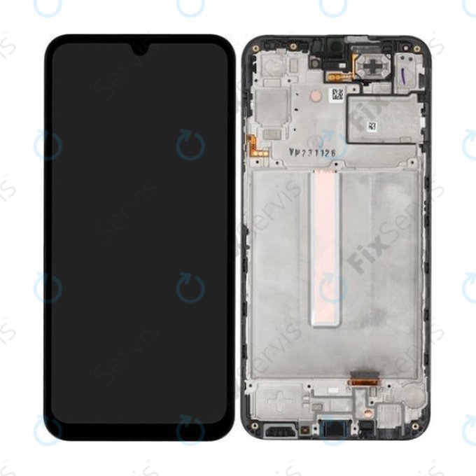 Samsung Galaxy A25 A256B - LCD Displej + Dotykové Sklo + Rám (Black) - GH82-33214A Genuine Service Pack