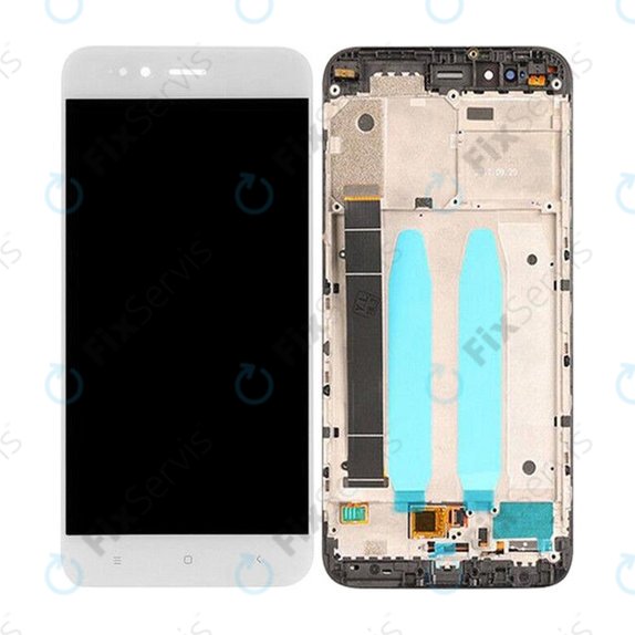 Xiaomi Mi A1 (Mi 5X) - LCD Displej + Dotykové Sklo + Rám (White) TFT