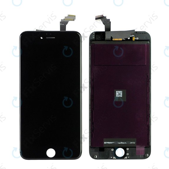 Displej pre iPhone 6 Plus, Black, Dotykové sklo s rámom
