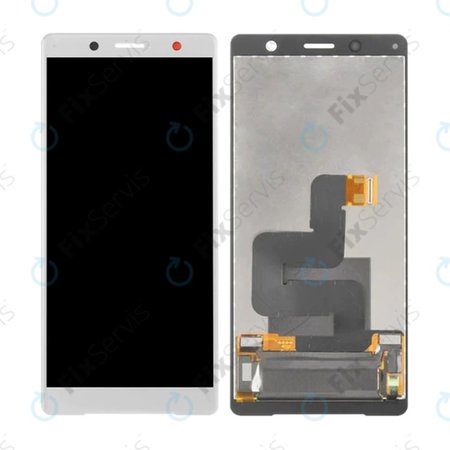 Sony Xperia XZ2 Compact - LCD Displej + Dotykové Sklo (Silver) TFT