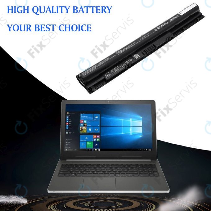Batéria pre Dell Inspiron 14, 15, 17, Vostro 14, 15, 2600mAh, Li-Ion, 14.8V, GXVJ3, HQ