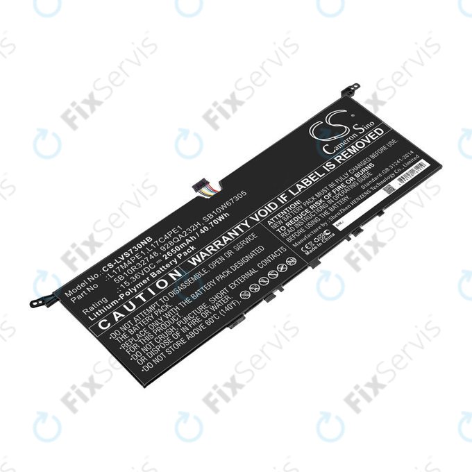 Batéria pre Lenovo IdeaPad 730-13, 2650mAh, Li-Pol, 15.36V, 5B10R32748, HQ