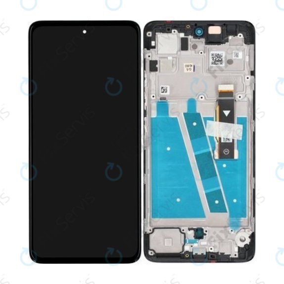 Motorola Moto G72 XT2255 - LCD displej + Dotykové Sklo + Rám (Meteorite Gray) - 5D68C21701 Genuine Service Pack