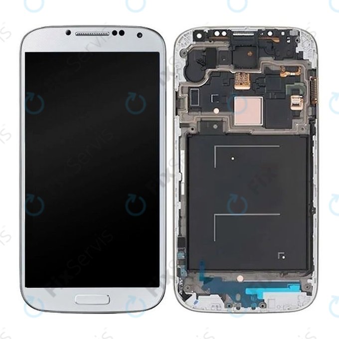 Samsung Galaxy S4 i9500 - LCD Displej + Dotykové Sklo + Rám (White Frost) OLED