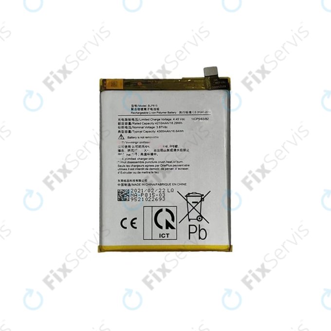 OnePlus Nord N10 5G - Batéria BLP815 4300mAh