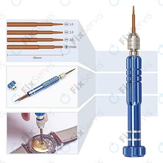 Sada hodinárskych nástrojov na opravu hodiniek - 185ks