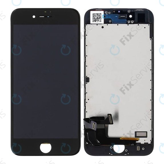Displej pre iPhone 8, SE (2020), SE (2022), Black, Dotykové sklo s rámom