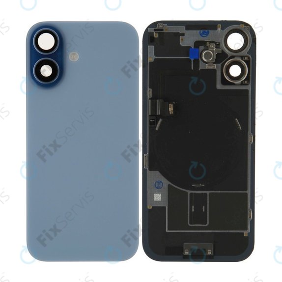 Sklo zadného housingu pre iPhone 17, Mist Blue, Pulled A