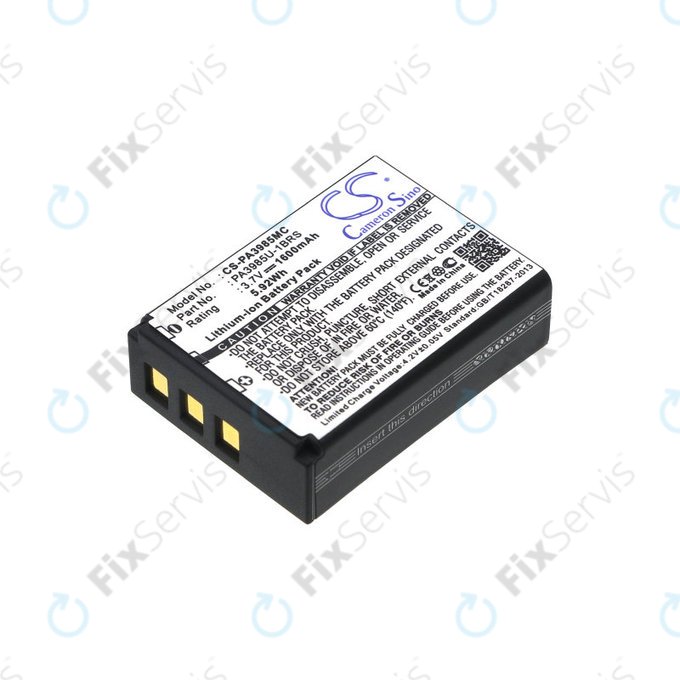 Batéria pre Toshiba Camileo X200, X400, 1600mAh, Li-Ion, 3.7V, PA3985, HQ