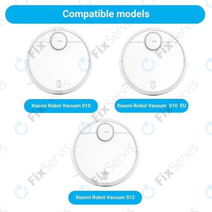 Sada náhradných dielov pre Xiaomi Robot Vacuum S10, S10 EU, S12 (2x Hlavné kefy, 4x Filtre, 4x Bočné kefy, 4x Mopovacie utierky)