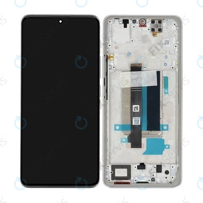 Xiaomi Redmi Note 13 Pro+ 23090RA98C - LCD Displej + Dotykové Sklo + Rám (Moonlight White) - 560001N16U00 Genuine Service Pack