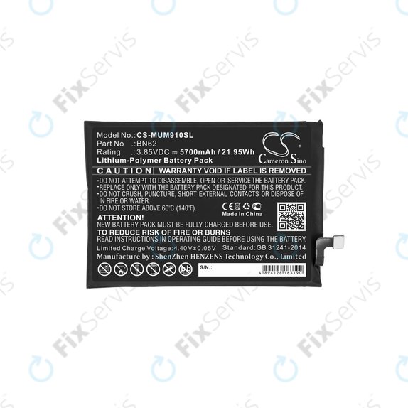 Xiaomi Redmi 9T - Batéria BN62 5700mAh HQ