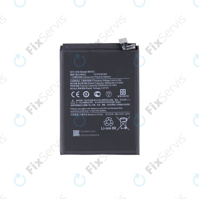 Xiaomi Poco M4 Pro 5G 21091116AG - Batéria BN5C 5000mAh - MZB0BGVIN, 460200008V1Y Genuine Service Pack