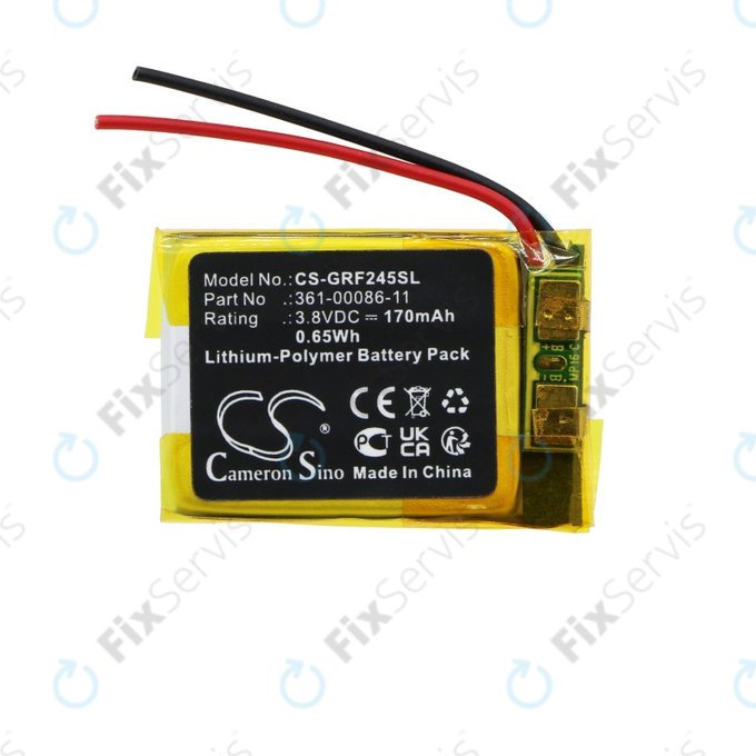 Batéria pre Garmin Forerunner 245, Forerunner 245 Music, 170mAh, Li-Pol, 3.8V, 361-00086-11, HQ