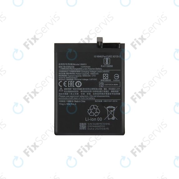 Xiaomi Mi 10T 5G, Mi 10T Pro 5G - Batéria BM53 5000mAh