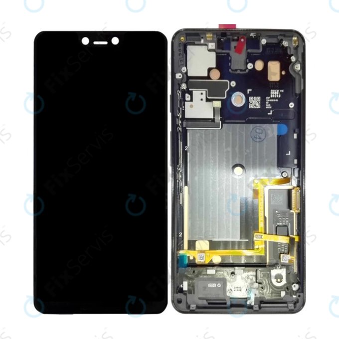 Google Pixel 3 XL - LCD Displej + Dotykové Sklo + Rám (Just Black) TFT
