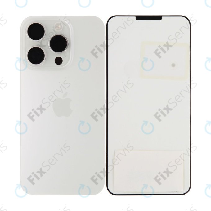 Sklo Zadného Housingu pre iPhone 15 Pro | White Titanium | 661-35701 | Genuine Apple