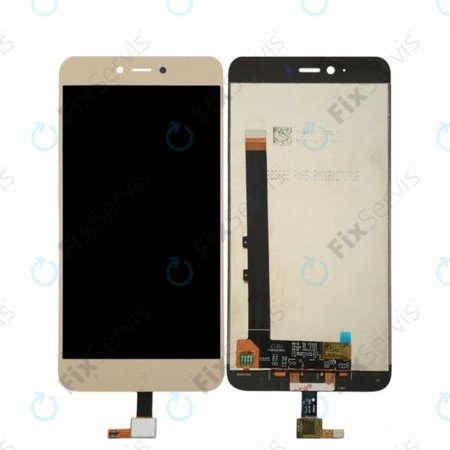 Xiaomi Redmi Note 5A 32GB, 64GB - LCD Displej + Dotykové Sklo (Gold) TFT