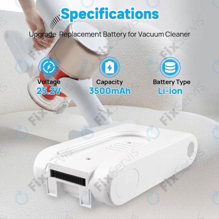 Batéria pre Xiaomi Dreame G9, G10, T10, T20, R10, 3027689, Li-Ion, 25.2V, 3500mAh