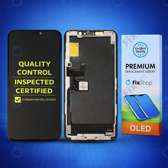 Displej Hard OLED pre iPhone 11 Pro, Dotykové sklo s rámom, FixPremium