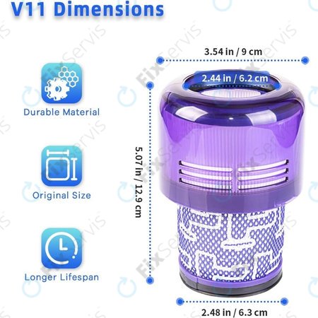 Dyson V11, V15 - Prachový Filter