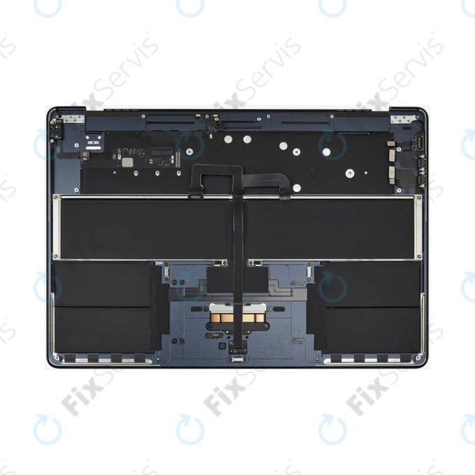 Horný rám klávesnice pre MacBook Air 15", A3114 (2024), s klávesnicou US a batériou, Midnight, 661-40269, Genuine Apple