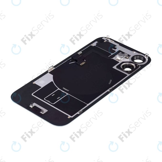 Apple iPhone 16 - Sklo Zadného Housingu + Sklíčko Kamery + Kovový Pliešok + Magsafe Magnet (Teal)