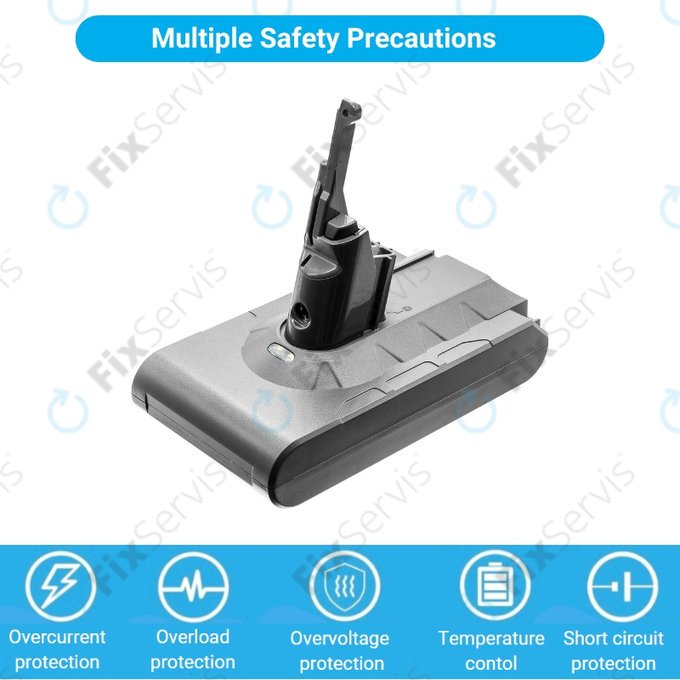 Dyson V8 - Batéria 215681, PM8-US-HFB1497A Li-Ion 21.6V 2600mAh HQ