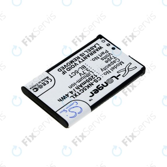 Batéria pre Nokia 5220, 5630, 6303, 6700, C5, 1200mAh, Li-Ion, 3.7V, BL-5CT, HQ