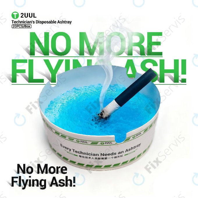Jednorazový popolník pre technikov, 2UUL AS01, 20ks/box