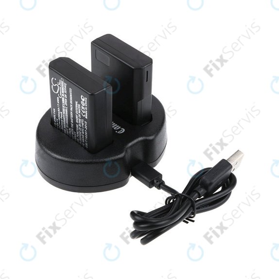Batéria 2ks s nabíjačkou pre Nikon Coolpix P7000, P7700, D3100, D3200, D5100, 1030mAh, Li-Ion, 7.4V, EN-EL14, HQ