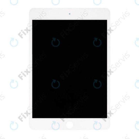 LCD Displej pre iPad Mini 5, White, Dotykové sklo bez rámu
