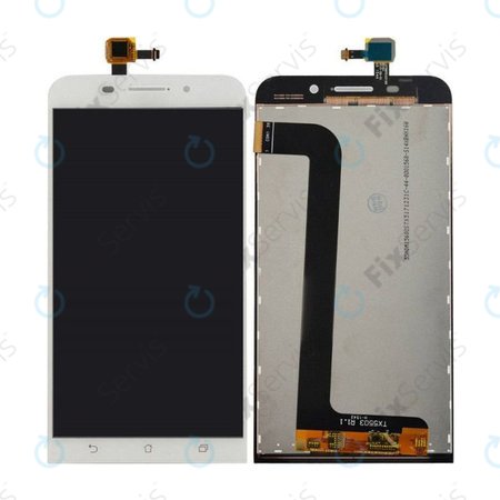Asus Zenfone Max ZC550KL - LCD Displej + Dotykové Sklo (White) TFT
