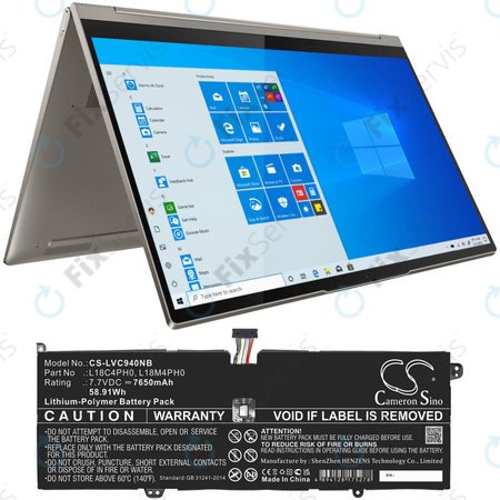 Batéria pre Lenovo Yoga C940, 7650mAh, Li-Pol, 7.7V, L18C4PH0, HQ