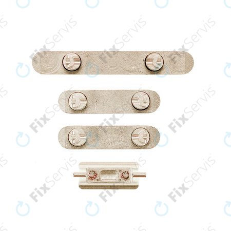 Apple iPhone XS Max - Set Tlačidiel Hlasitosti + Zapínania + Tichého Režimu (Gold)