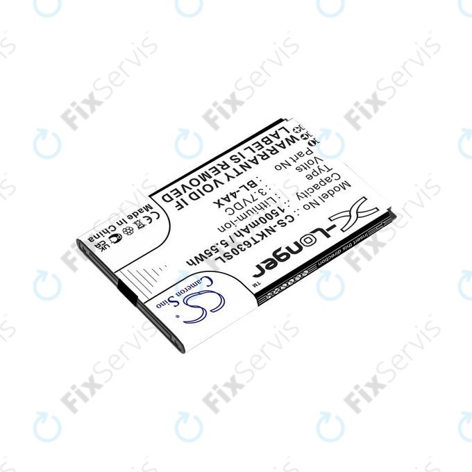 Batéria pre Nokia 6300 4G, Nokia 8000 4G, 1500mAh, Li-Ion, 3.7V, BL-4AX, HQ