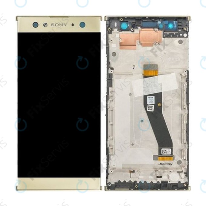 Sony Xperia XA2 Ultra Dual - LCD Displej + Dotykové Sklo + Rám (Gold) - 78PC2300040 Genuine Service Pack
