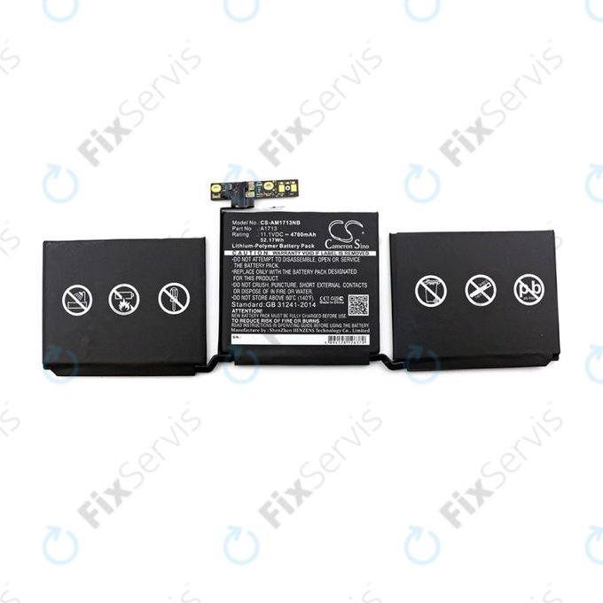 Apple MacBook Pro 13" A1708 (Late 2016 - Mid 2017) - Batéria A1713 4700mAh HQ