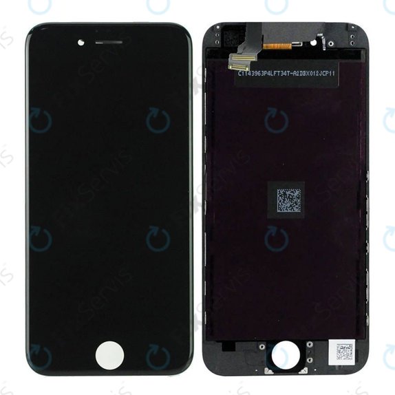 Displej pre iPhone 6, Black, Dotykové sklo s rámom