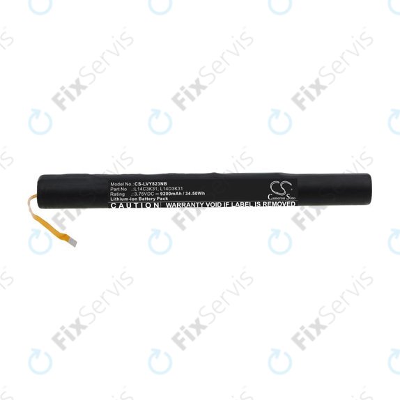 Batéria pre Lenovo Yoga Tablet 2, 9200mAh, Li-Ion, 3.75V, L14C3K31, HQ